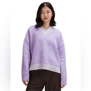 Lululemon - Alpaca Wool-Blend V-Neck Sweater Sz M